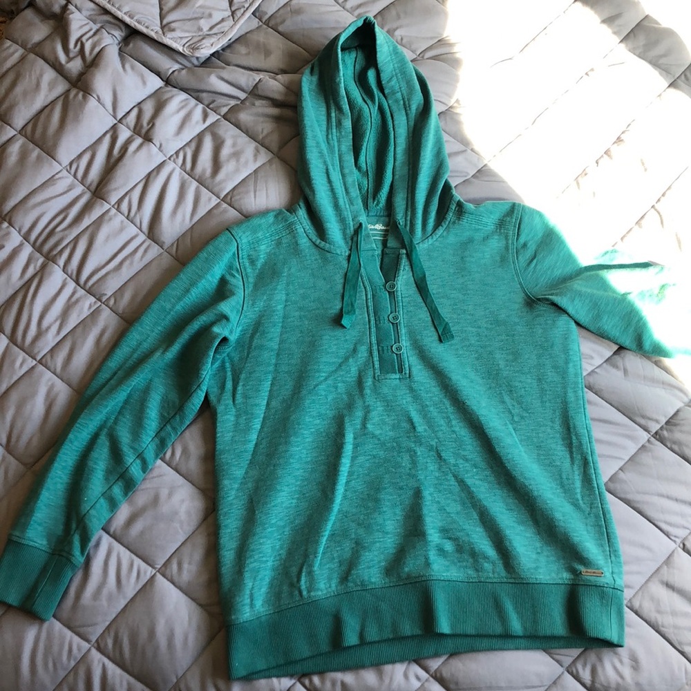 Eddie Bauer green/teal pullover sweatshirt